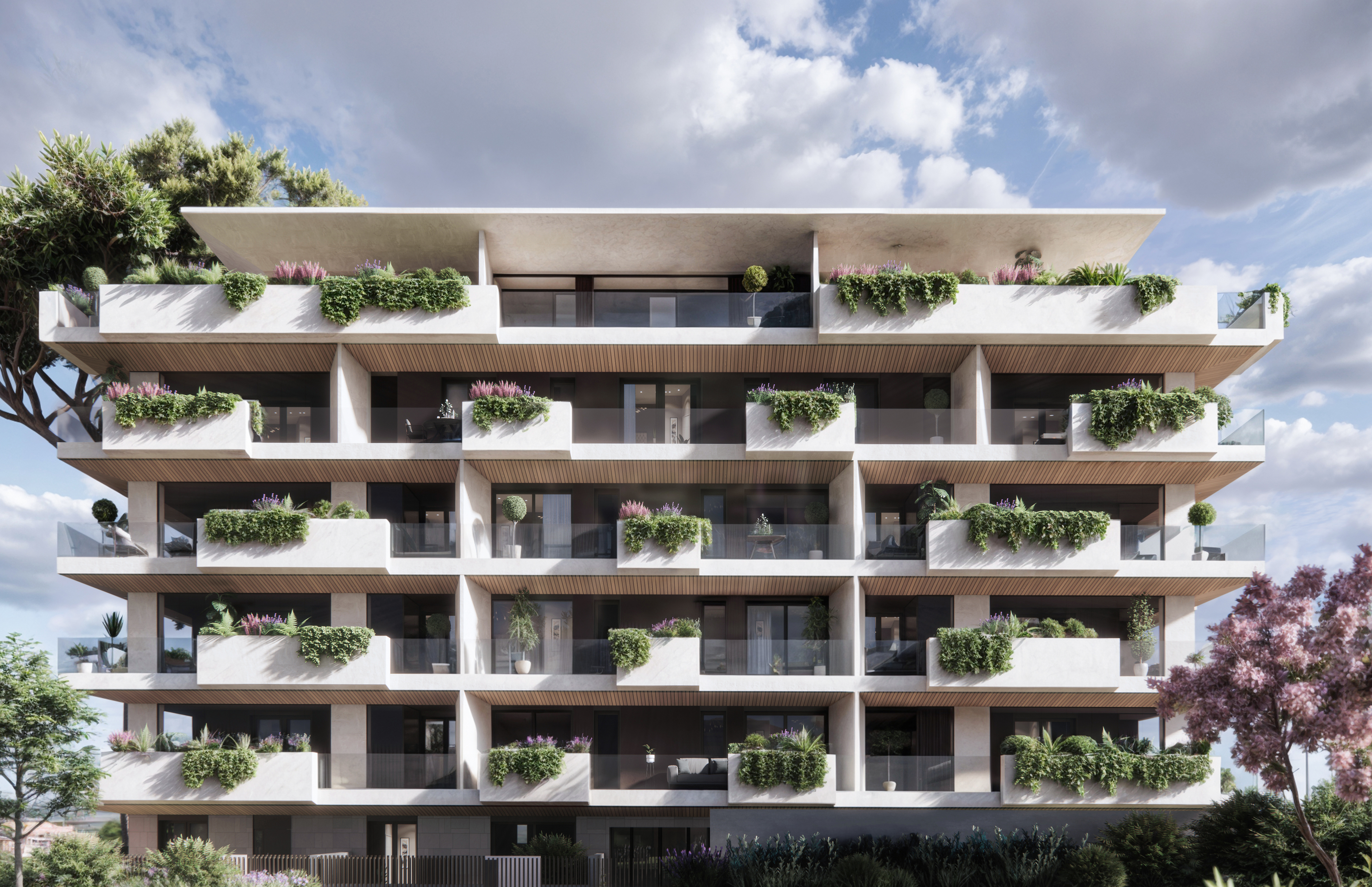 Side view render